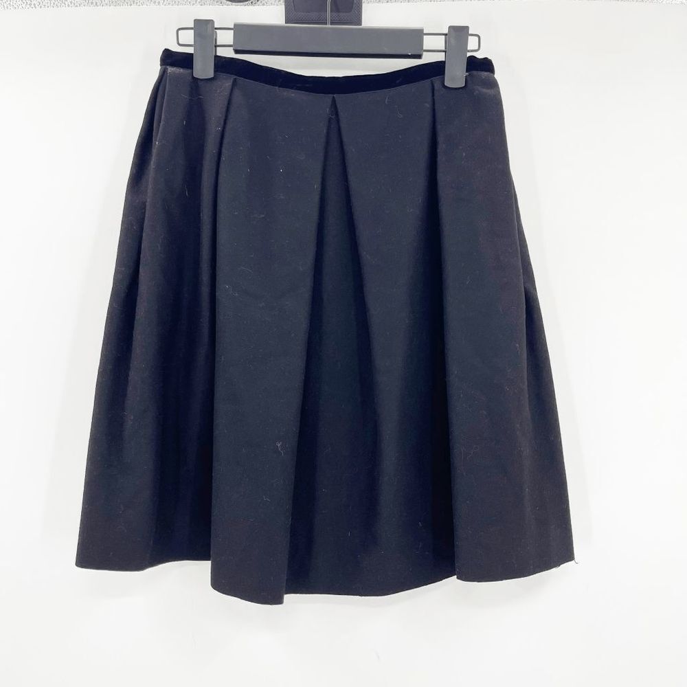 Erdem Women's Black‎ Back Zip Mini Skater Skirt Size 4